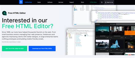 CoffeeCup HTML Editor 18.0