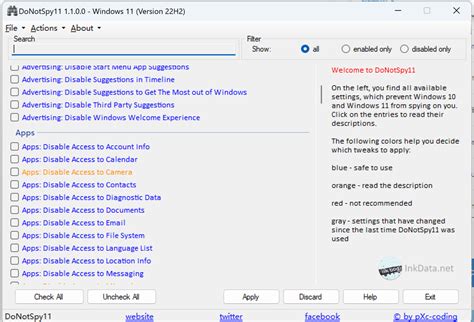 Free DoNotSpy11 v1.2.1 Download